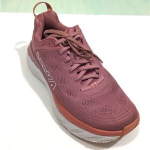 Hoka One One Pink Bondl 6 Running Sneakers Size 7 1/2